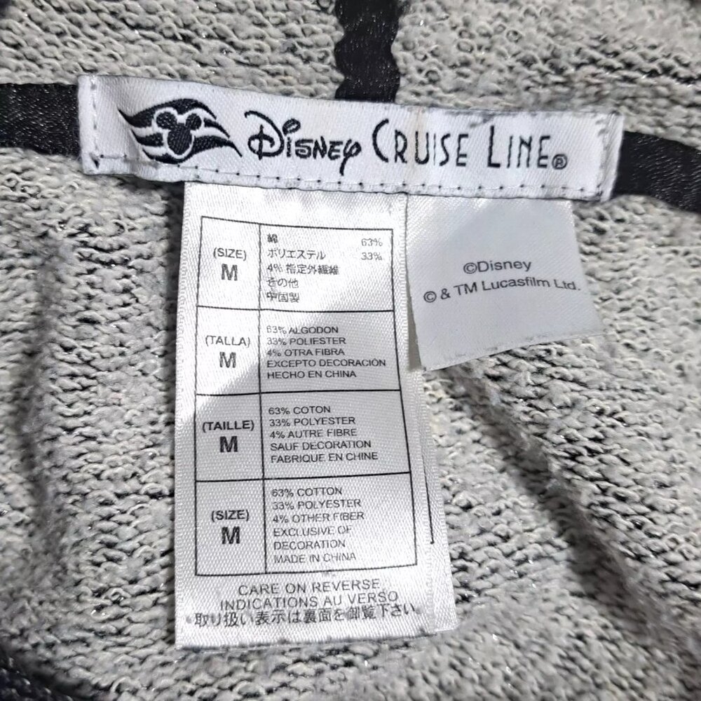 Disney Cruise Line Women's Sz. M Star Wars Bling Full Zip Hoodie PREPY CASUAL - Picture 10 of 11